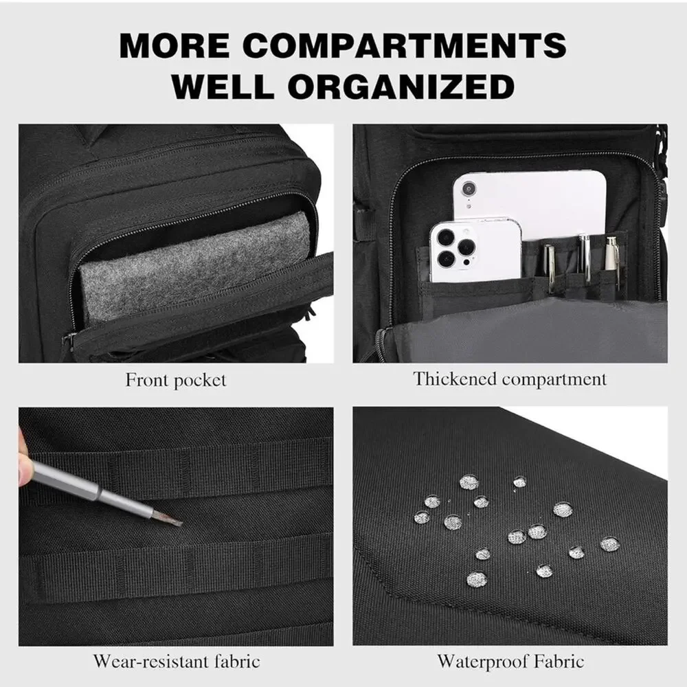 Military Tactical Backpack Men Waterproof Daypack 3 Day Assault Pack Molle Bag - Picture 5 of 7